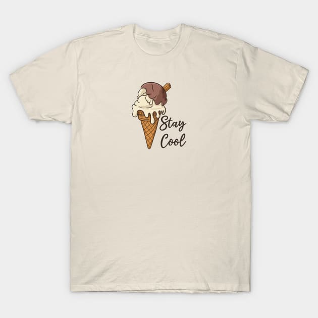 Stay Cool Ice Cream T-Shirt by Xatutik-Art